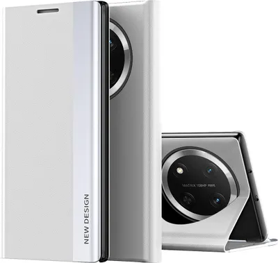 Produktbild von Hülle für Honor X9C, Kunstleder Magnetisch Klapp Stand Schutzhülle Weiß