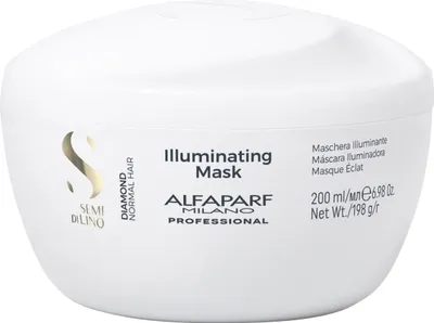 Produktbild von Alfaparf Milano Semi Di Lino Diamond Illuminating Mask pflegende Haarmaske für den Haarglanz 200 ml