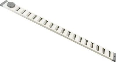 Produktbild von Lüftungsgitter LG 5004 SW Schiebegitter Alu Weiss 500 x 40 mm Zuluft Abluftgitter