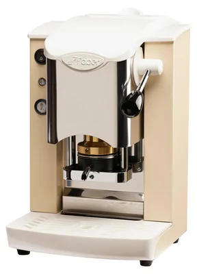 Productafbeelding van Faber Slot Inox ESE Pad Espressomachine, ivoorwit, zilver