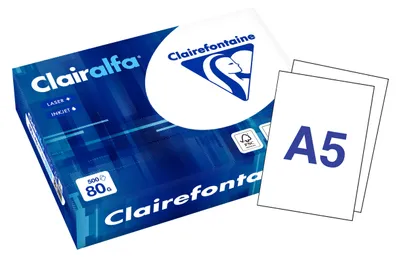 Image de Clairalfa 1910C Multifunktionspapier DIN A5 80 g/qm extra weiß