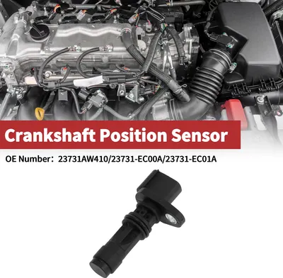 Image de 1 Capteur De Position Du Vilebrequin Pour Nissan Almera Tino 2.2Dci 03-06 Capteur De Vilebrequin Du Moteur Ckp No.23731Aw410 MšŠtal Noir Plastique