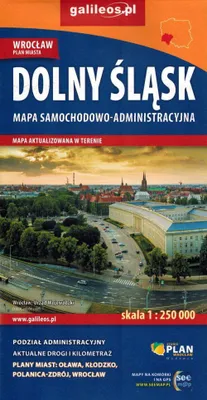 Zdjęcie produktu dla Dolnośląskie / Województwo dolnośląskie. Mapa drogowa i administracyjna. Galileos