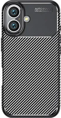 Productafbeelding van Beline Etui Carbon Armor voor iPhone 16 Plus (6,7 inch), zwart