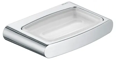 Produktbild von Keuco Elegance-Seifenhalter mit mattierter Echtkristallglasschale verchromt