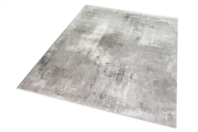Produktbild von Teppich Wollteppich modern Designerteppich grau creme Größe - 80x150 cm