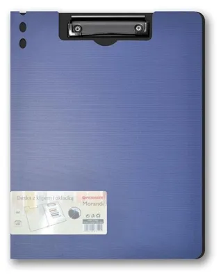 Produktbild von A4-Klemmbrett mit Hülle „Morandi“ in Marineblau von Penmate