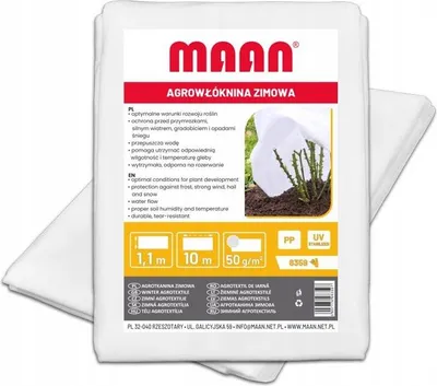 Obrázok produktu pre 50G Zimná biela agrotextília 1,1 x 10 m Maan