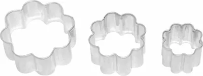 Immagine prodotto di Birkmann Ausstechform Rosette, Ausstecher, Plätzchenform, Keks, Plätzchen, Weißblech, 4 cm, 122550