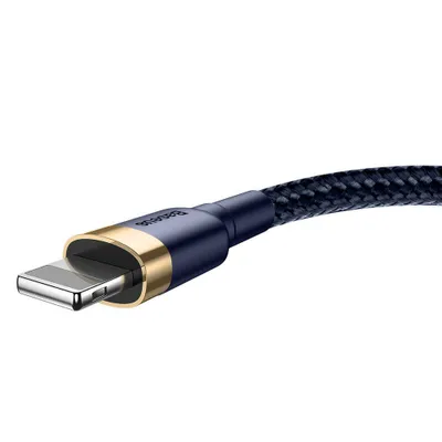 Produktbild von Baseus CALKLF-CV3 Lightning-Kabel 2 m Blau, Gold (CALKLF-CV3)
