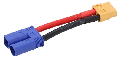 XT60 Steckverbinder weiblich auf männlich, Silikonkabel 12 AWG 95 mm