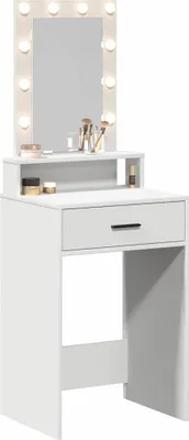 Produktbild von " "Schminktisch Modernes Design - Kosmetiktisch/Frisiertisch - mit Schubladen Weiß 50x41x140 cm Holzwerkstoff NeuMöbel 9628369