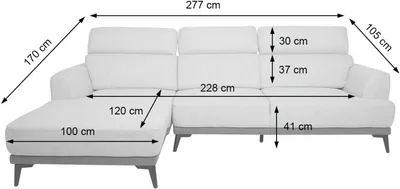 Immagine prodotto di Divano HWC-G44, divano angolare a L a 3 posti, superficie reclinabile Nosag con anima a molle insacchettate regolabile 277 cm ~ sinistra, grigio chiaro