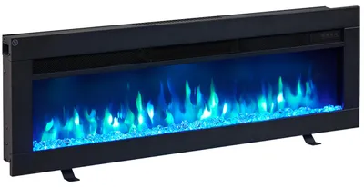 Immagine prodotto di Camino elettrico da incasso BALDERIA Agnes 40 – Potenza termica fino a 1800 W, nero