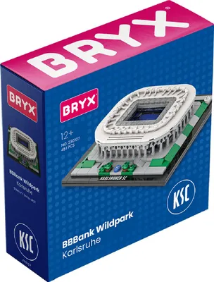 Produktbild von BRYX 230107 BBBank Wildpark Karlsruher SC Stadion Modellbausatz 451 Teile Klemmbaustein