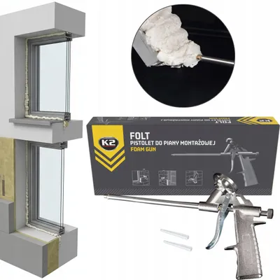 Zdjęcie produktu dla K2 Pistolet Do Pianki Montażowej FOLT Z Regulacją Strumienia Piany B520