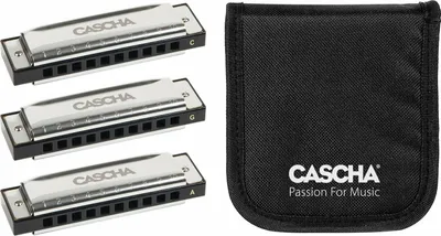 Produktbild von Cascha HH 2341 Blues Pack 3 C-G-A Diatonisch Mundharmonika
