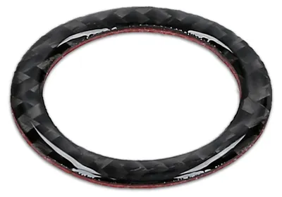 Produktbild von kwmobile Ringrahmen für Start/Stopp-Knopf kompatibel mit BMW 3er Serie E90/E91/E92/E93 - flexibler und dekorativer Carbon-Ring - Carbon