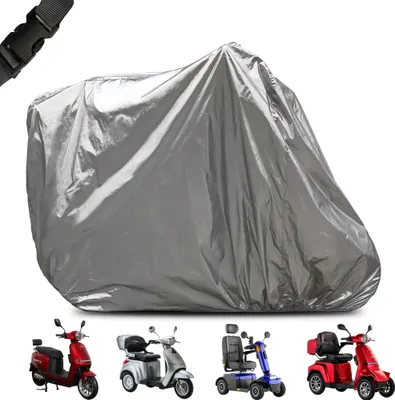Produktbild von Veleco ® Wasserdicht Abdeckplane Für Elektromobil, Regenschutz für Mobilitätsroller, Schwerlast Abdeckhauben Seniorenmobil, Motorradabdeckung Moped