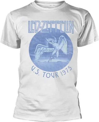 Obrázek produktu pro Led Zeppelin - "Tour '75" Tričko pro muže/dámy Uni PH2705 (S) (Bílá)