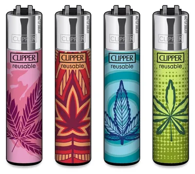 Produktbild von Clipper Feuerzeug 4er Set Set Leaves #2