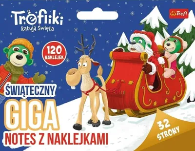 Produktbild von Świąteczny notes z naklejkami Trefiliki - kreatywna zabawa