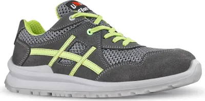 Produktbild von U-Power - Weiche, leichte, niedrige Sicherheits-Sneakers NICO - Trockene Umgebungen - S1P SRC 42 Grau / Grün