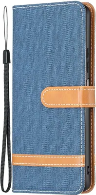 Produktbild von König Design Hülle kompatibel mit Xiaomi Redmi Note 11 / Note 11S Global Kunstleder Handyhülle - Handy Case Dunkelblau