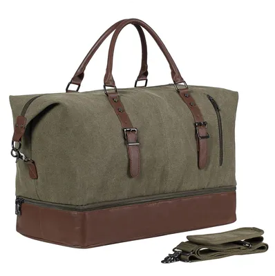 Image de Omgoods - Sac de voyage élégant, avec pochette pour chaussures et bandoulière réglable