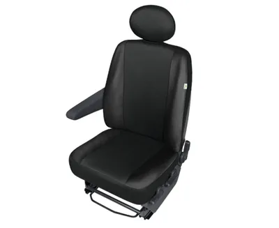 Produktbild von VW Transporter T4 T5 Einzelsitzbezug Sitzbezug Sitzschoner Set robuste Stoff in schwarz