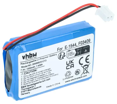 Produktbild von vhbw Akku Ersatz für Satlink F03409, E-1544 für Messgerät (1000 mAh, 7,4 V, Li-Polymer)