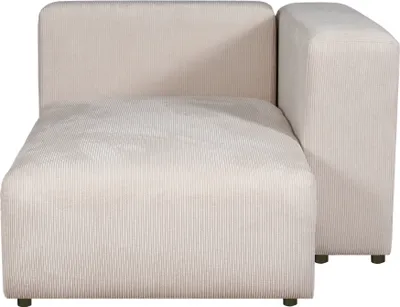 Produktbild von Sofa-Modul ‘Suldal’ Longchair mit Armlehne 153 x 109 x 68 cm Cord Beige