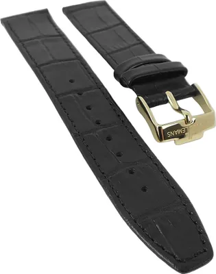 Produktbild von Jacques Lemans London | Uhrenarmband Leder schwarz 20mm für 1-1777