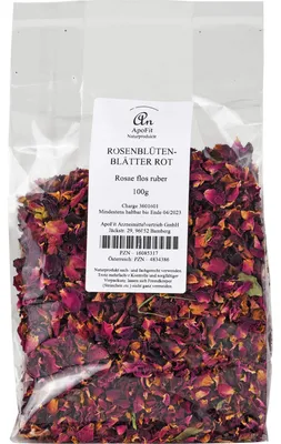 Produktbild von ApoFit Rosenblütenblätter rot Tee, 100 g Tee