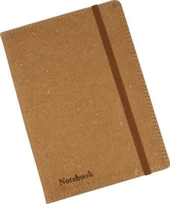 Produktbild von Bullet Journal A5 148x210 mm aus recyceltem Leder cremefarben 96 Seiten 80 g/m² mit Lesezeichenband und Archivtasche