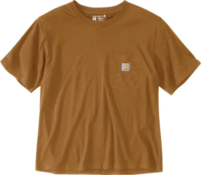 Produktbild von Carhartt Damen Arbeitsshirt lightweight t-shirt Braun XL