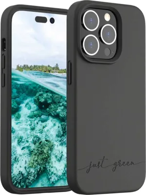 Immagine prodotto di JUST GREEN, custodia protettiva per iPhone 14 Pro Natura Recyclable, nero