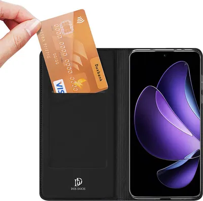 Produktbild von Handyhülle mit Klappe für Oppo Reno 13, Dux Ducis Skin Pro, Schwarz