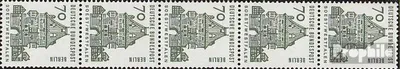 Produktbild von Briefmarken Berlin (West) 1965 Mi 248R Fünferstreifen postfrisch Bauwerke