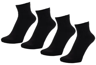Productafbeelding van ZAKIRA sneakersokken, gekamd katoen, 4-pack, maat 36-40 (EU), zwart