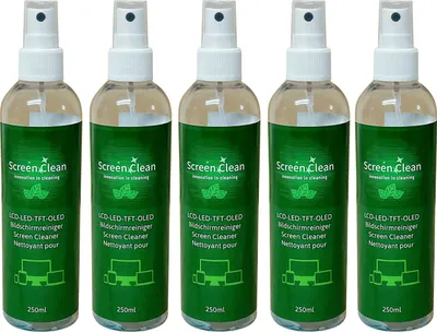 Produktbild von Screen Clean 5x 250ml Bildschirmreiniger 100% recycling r-Pet