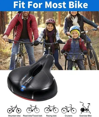 Produktbild von Famanu Fahrradsattel Ergonomisch - Schwarz