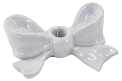 Productafbeelding van Kandelaar - Boogvormig - Keramiek - Lila - 18x9x7 cm