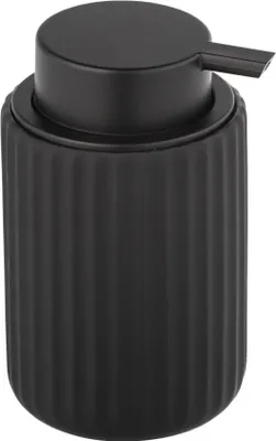 Obrázek produktu pro Dávkovač tekutého mýdla BELLUNO, keramický, černý, 300 ml, Wenko