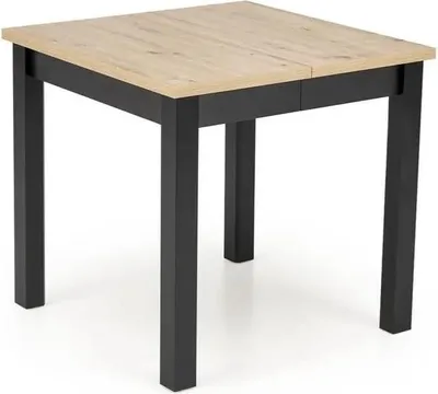 Zdjęcie produktu dla Stół rozkładany QUBIK 80(200)x80 dąb artisan/czarny