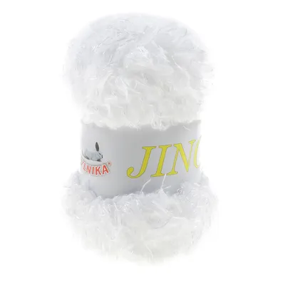 Produktbild von 50g Strick-Garn Jino Kuschelgarn Plüschgarn by VLNIKA Farbauswahl, Farbe:1010 weiß