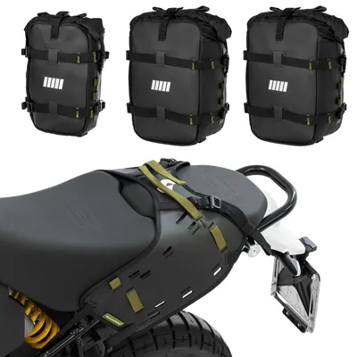 Produktbild von SCHNORR BagHub + Seitentaschen 3er-Set  30 L Motorrad Softbags - kompatibel mit Ducati DesertX