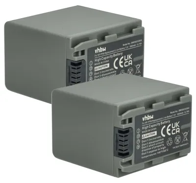 Produktbild von vhbw 2x Akku Ersatz für Sony NP-FP91 für Videokamera Camcorder (1900 mAh, 7,2 V, Li-Ion)