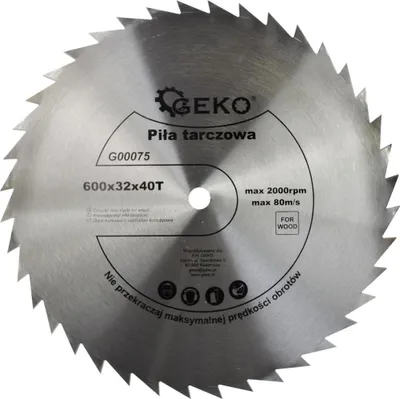 Zdjęcie produktu dla Brzeszczot GEKO, 600x32x40T