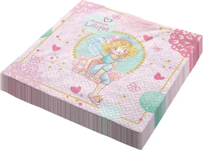 Produktbild von Prinzessin Lillifee Servietten 3-lagig 20 Papierservietten für Prinzessinen-Party